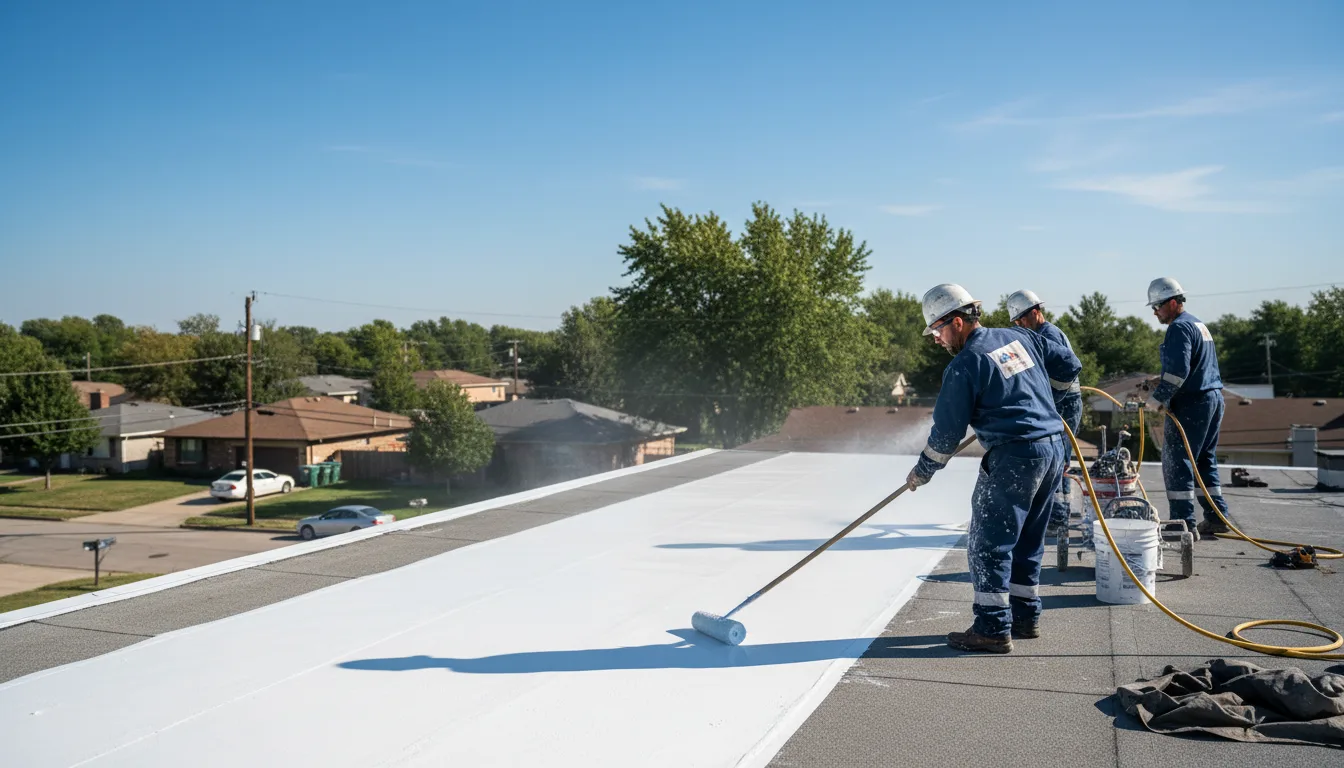 Commercial roof coating in Bringhurst, IN near me